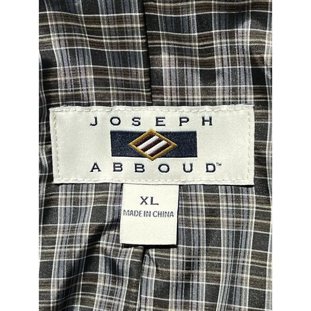 Joseph Abboud XL 44R Mens Gray Herringbone Flannel Blazer Sport Jacket - Picture 13 of 14